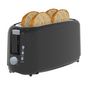 4 Slice Extra Long Slot Toaster with 6 Browning Levels & Defrost/Reheat Functions,White