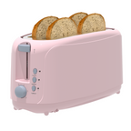 4 Slice Extra Long Slot Toaster with 6 Browning Levels & Defrost/Reheat Functions,White