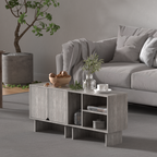 Modular Buffet Cabinet & TV Stand with Adjustable Storage Shelves, Multifunctional Sideboard Credenza for Living Room, Kitchen, Dining Room & Bedroom,2pcs Grey