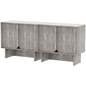 Modular Buffet Cabinet & TV Stand with Adjustable Storage Shelves, Multifunctional Sideboard Credenza for Living Room, Kitchen, Dining Room & Bedroom,4pcs Grey