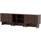 Modular Buffet Cabinet & TV Stand with Adjustable Storage Shelves, Multifunctional Sideboard Credenza for Living Room, Kitchen, Dining Room & Bedroom,3pcs Walnut