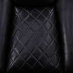 Intelligent Recliner Sofa Set Black Breathing Leather Adjustable Backrest with USB Wireless Charging LED Light Storage