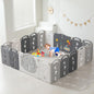 14-Panel Portable Plastic Playpen,Safe Activity Fence for Toddlers,Green